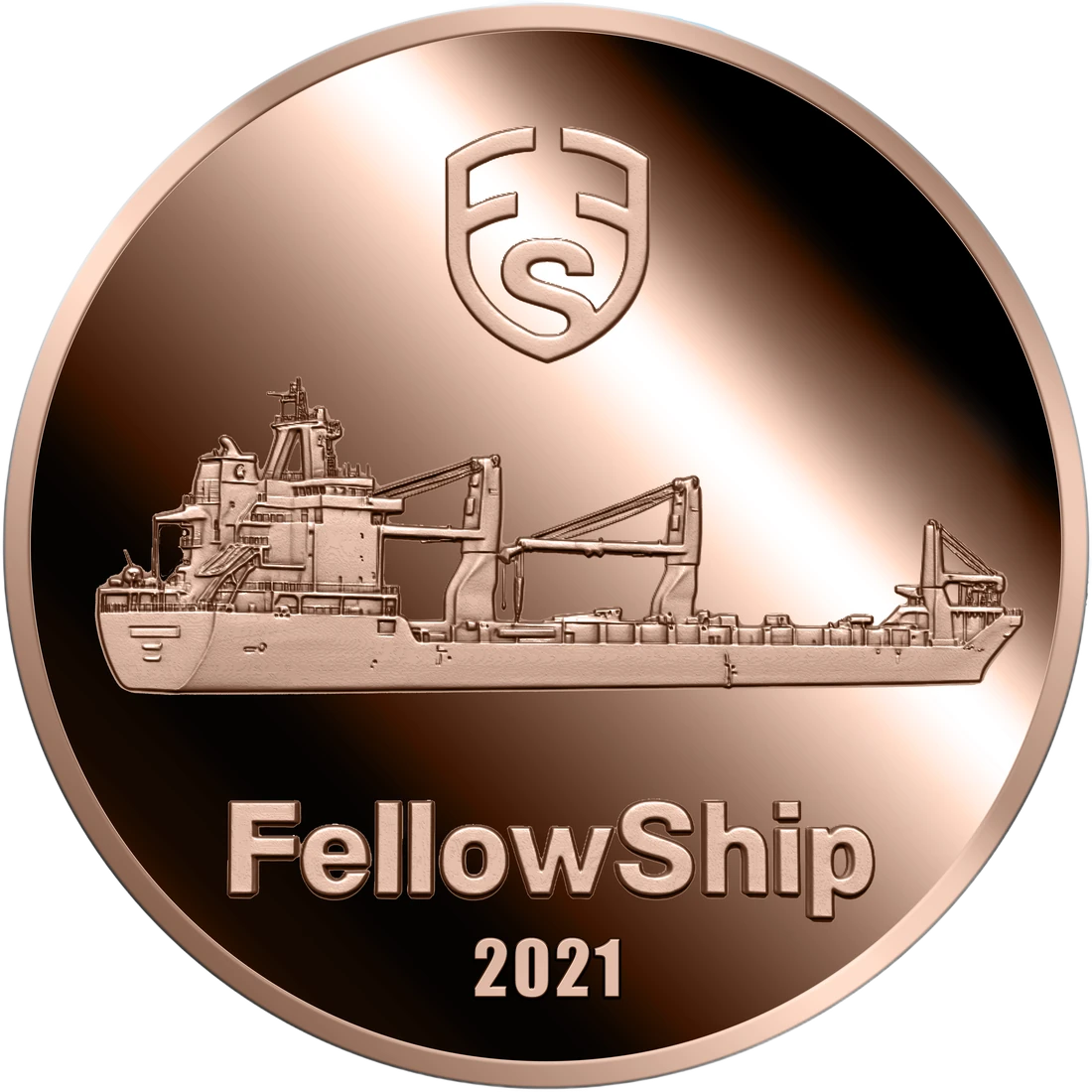 FellowShip Captain's Coin, Schiffsmotiv auf der Prägung